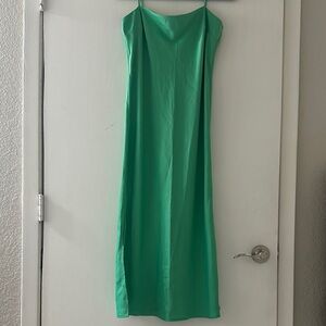 A New Day Elegant Green Slip Dress